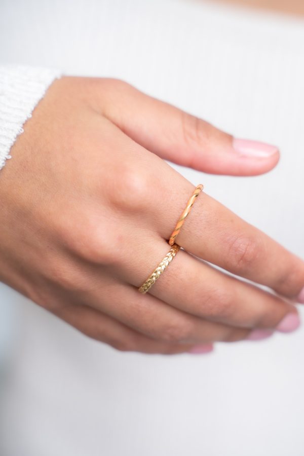 Gedraaide ring met oranje - Image 7